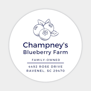 Champney's Blueberry Farm Magnet